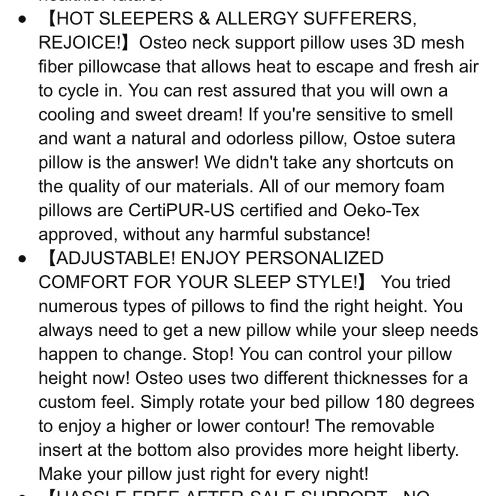 Osteo cervical memory foam pillow - Picture 9 of 12
